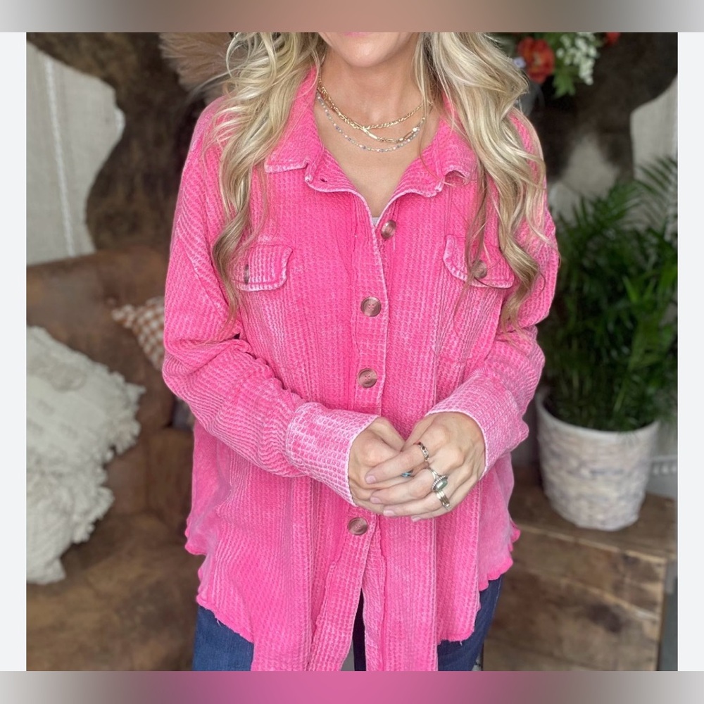 Zenana Outfitters Pink Jacket - Picture 4 of 16